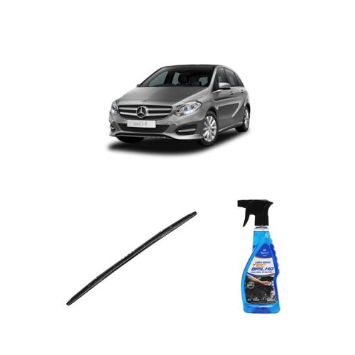 Kit Limpa Vidros Spray Tecbrilho 500mL Para-Brisa Tecbril + Palheta Totalclip Hybrid 26" Redux32 Mercedes Benz CLASSE B 200 de 2006 a 2022