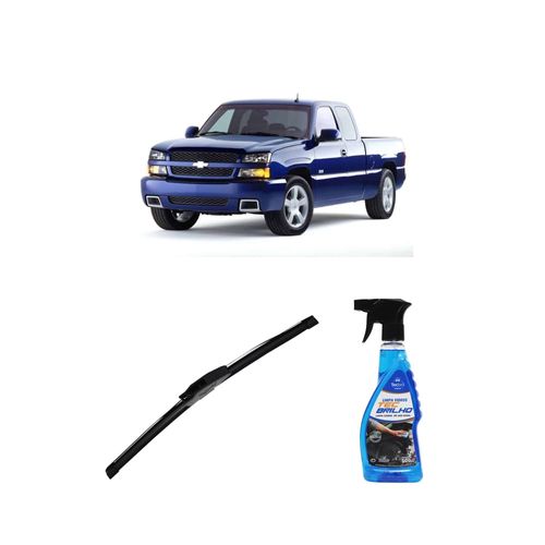 Kit Limpa Vidros Spray Tecbrilho 500mL Para-Brisa Tecbril + Palheta New Sportline 18" Redux32 Chevrolet GMC 3500 HD de 1996 a 2001