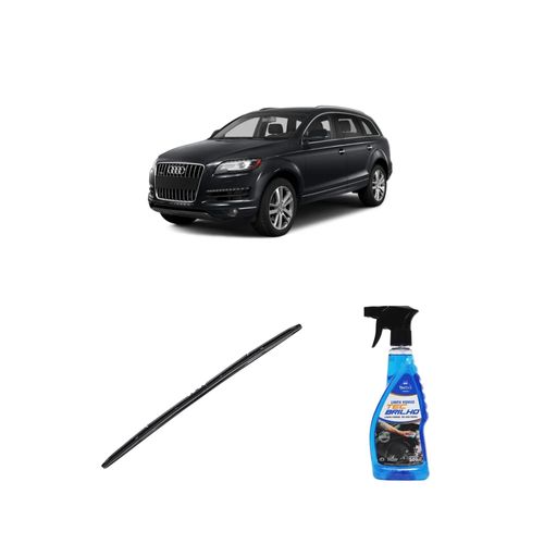 Kit Limpa Vidros Spray Tecbrilho 500mL Para-Brisa Tecbril + Palheta Totalclip Hybrid 26" Redux32 Audi Q7 de 2012 a 2014