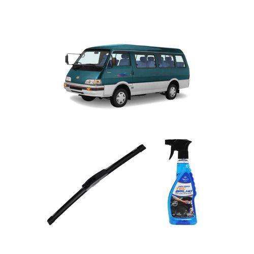 Kit Limpa Vidros Spray Tecbrilho 500mL Para-Brisa Tecbril + Palheta New Sportline 16" Redux32 Topic de 1993 a 2003