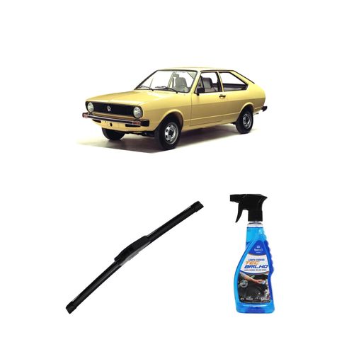Kit Limpa Vidros Spray Tecbrilho 500mL Para-Brisa Tecbril + Palheta New Sportline 16" Redux32 Volkswagen Passat de 1974 a 1989