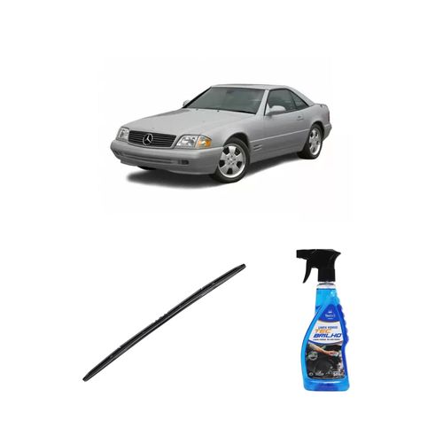 Kit Limpa Vidros Spray Tecbrilho 500mL Para-Brisa Tecbril + Palheta Totalclip Hybrid 26" Redux32 Mercedes Benz CLASSE SL de 2001 a 2012