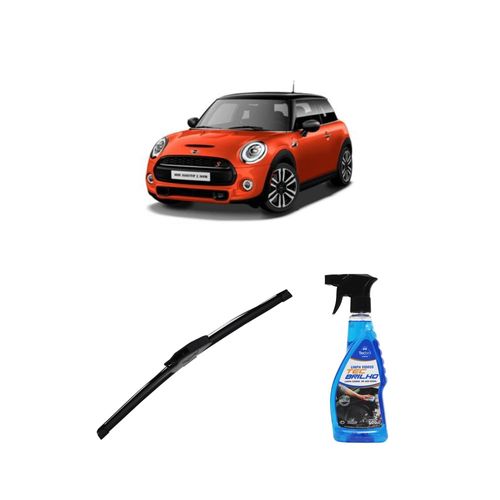 Kit Limpa Vidros Spray Tecbrilho 500mL Para-Brisa Tecbril + Palheta New Sportline 18" Redux32 Mini Cooper S de 2001 em diante