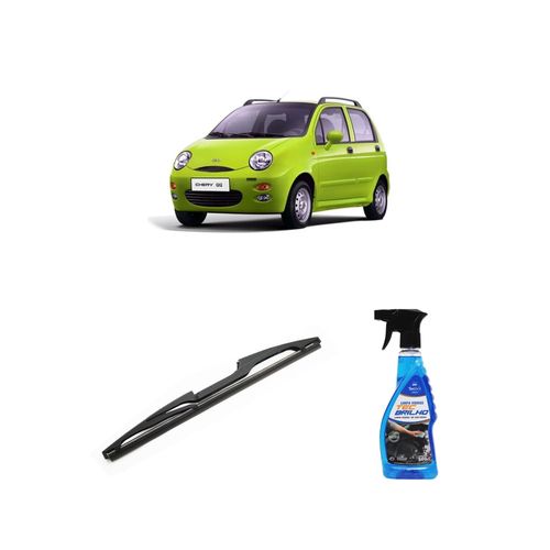 Kit Limpa Vidros Spray Tecbrilho 500mL Para-Brisa Tecbril + Palheta Totalclip Hybrid Traseira 12" Redux32 Chery Motors QQ de 2014 em diante