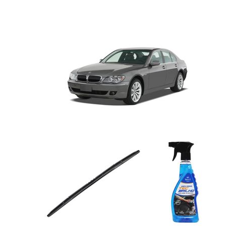 Kit Limpa Vidros Spray Tecbrilho 500mL Para-Brisa Tecbril + Palheta Totalclip Hybrid 26" Redux32 BMW SÉRIE 7 de 2008 a 2022