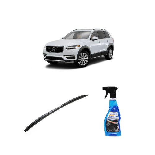 Kit Limpa Vidros Spray Tecbrilho 500mL Para-Brisa Tecbril + Palheta Totalclip Hybrid 24" Redux32 Volvo XC90 de 2016 a 2022