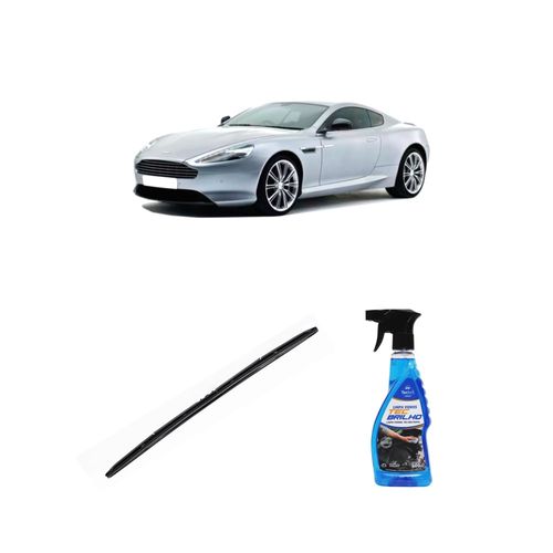 Kit Limpa Vidros Spray Tecbrilho 500mL Para-Brisa Tecbril + Palheta Totalclip Hybrid 26" Redux32 Aston Martin DB9 VOLANTE de 2011 a 2022