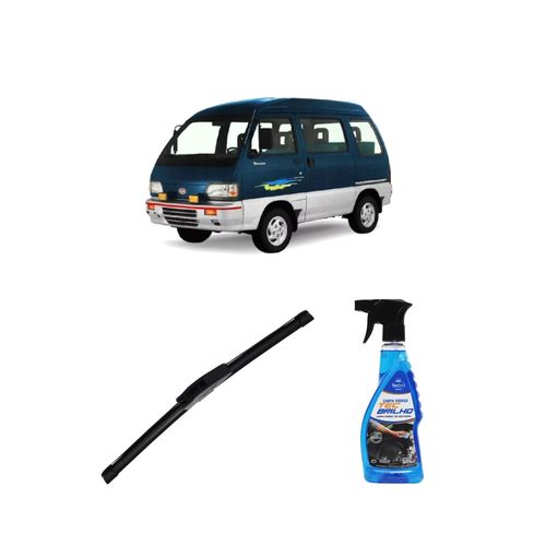 Kit Limpa Vidros Spray Tecbrilho 500mL Para-Brisa Tecbril + Palheta New Sportline 16" Redux32 TOWNER TRUCK de 1993 a 2003