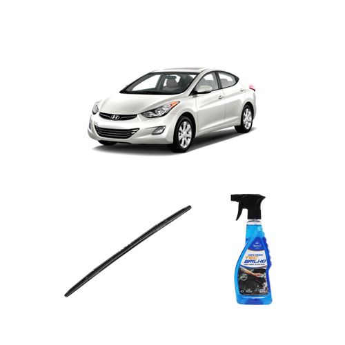 Kit Limpa Vidros Spray Tecbrilho 500mL Para-Brisa Tecbril + Palheta Totalclip Hybrid 26" Redux32 ELANTRA de 2011 a 2016