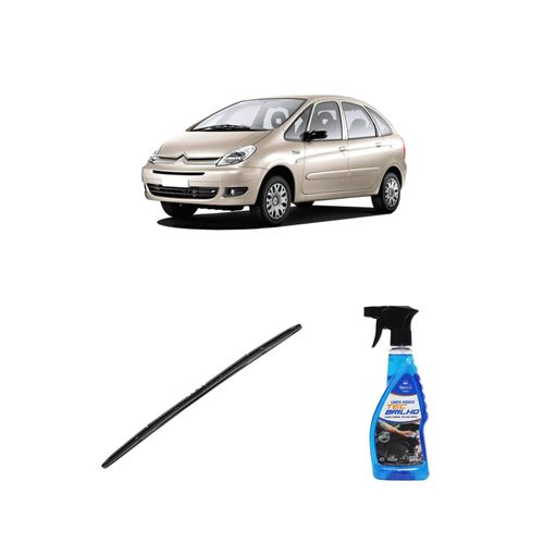Kit Limpa Vidros Spray Tecbrilho 500mL Para-Brisa Tecbril + Palheta Totalclip Hybrid 26" Redux32 XSARA PICASSO de 2000 a 2005