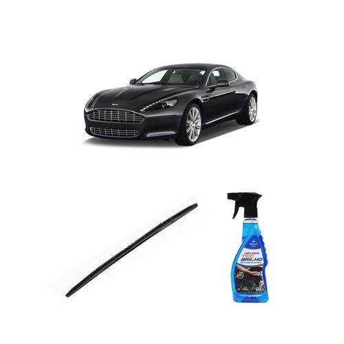 Kit Limpa Vidros Spray Tecbrilho 500mL Para-Brisa Tecbril + Palheta Totalclip Hybrid 26" Redux32 VIRAGE COUPE de 2011 a 2012