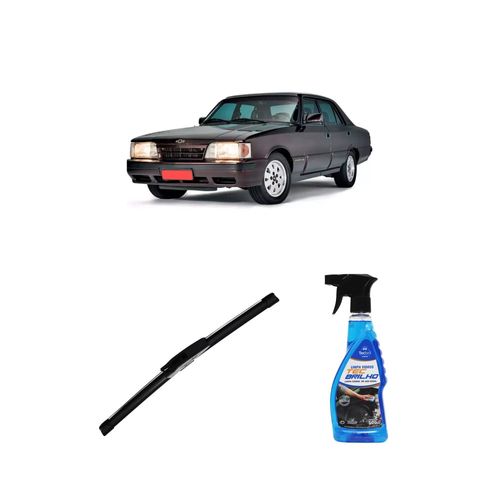 Kit Limpa Vidros Spray Tecbrilho 500mL Para-Brisa Tecbril + Palheta New Sportline 15" Redux32 Chevrolet Opala de 1989 a 1992