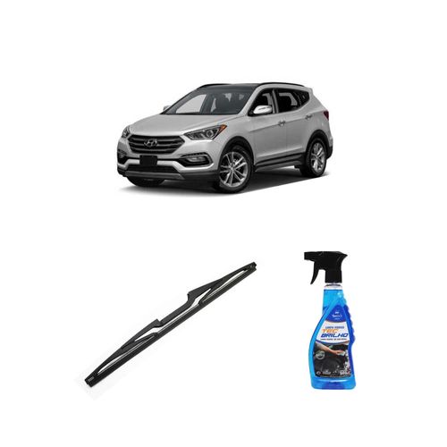 Kit Limpa Vidros Spray Tecbrilho 500mL Para-Brisa Tecbril + Palheta Totalclip Hybrid Traseira 14" Redux32 Hyundai Santa Fé de 2014 a 2019