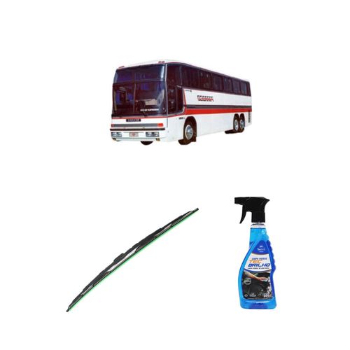 Kit Limpa Vidros Spray Tecbrilho 500mL Para-Brisa Tecbril + Palheta Totalclip Truck 28" Redux32 Marcopolo PARADISO GV de 1994 em diante