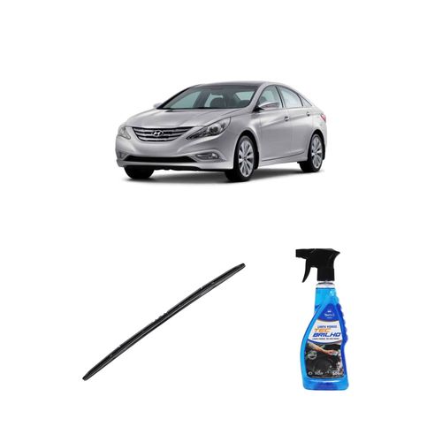 Kit Limpa Vidros Spray Tecbrilho 500mL Para-Brisa Tecbril + Palheta Totalclip Hybrid 26" Redux32 SONATA de 2010 a 2014