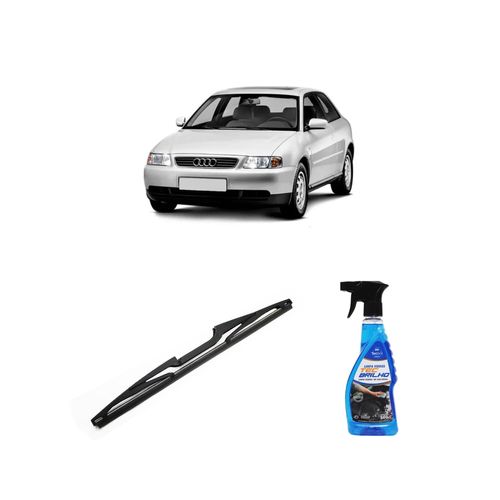 Kit Limpa Vidros Spray Tecbrilho 500mL Para-Brisa Tecbril + Palheta Totalclip Hybrid Traseira 13" Redux32 Audi A3 de 1996 a 2006