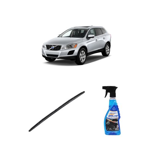 Kit Limpa Vidros Spray Tecbrilho 500mL Para-Brisa Tecbril + Palheta Totalclip Hybrid 26" Redux32 Volvo XC60 de 2008 a 2016