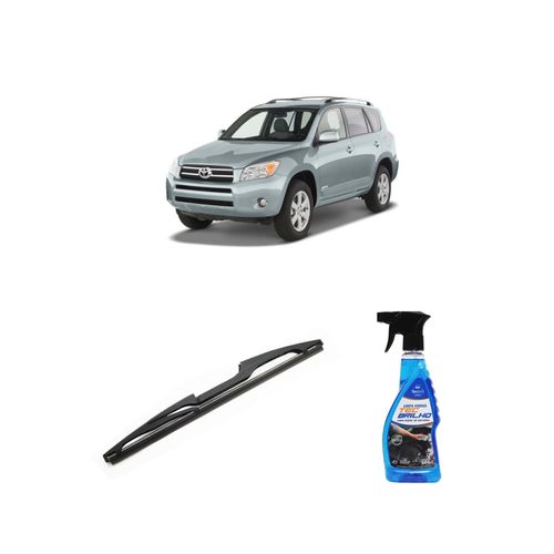 Kit Limpa Vidros Spray Tecbrilho 500mL Para-Brisa Tecbril + Palheta Totalclip Hybrid Traseira 12" Redux32 Toyota RAV4 de 2007 a 2013