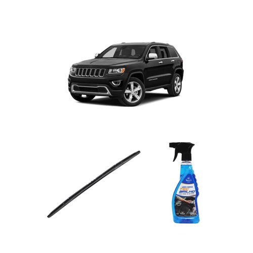 Kit Limpa Vidros Spray Tecbrilho 500mL Para-Brisa Tecbril + Palheta Totalclip Hybrid 26" Redux32 CHEROKEE de 2014 a 2022