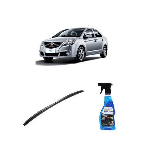 Kit Limpa Vidros Spray Tecbrilho 500mL Para-Brisa Tecbril + Palheta Totalclip Hybrid 24" Redux32 Lifan 530 de 2015 a 2022