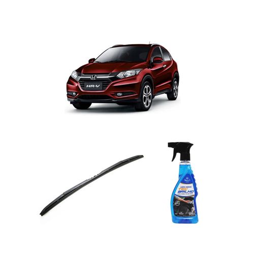 Kit Limpa Vidros Spray Tecbrilho 500mL Para-Brisa Tecbril + Palheta Totalclip Hybrid 24" Redux32 HR-V de 2015 a 2018