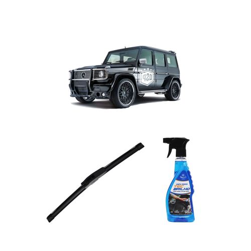 Kit Limpa Vidros Spray Tecbrilho 500mL Para-Brisa Tecbril + Palheta New Sportline 16" Redux32 Mercedes Benz Classe G de 1989 em diante