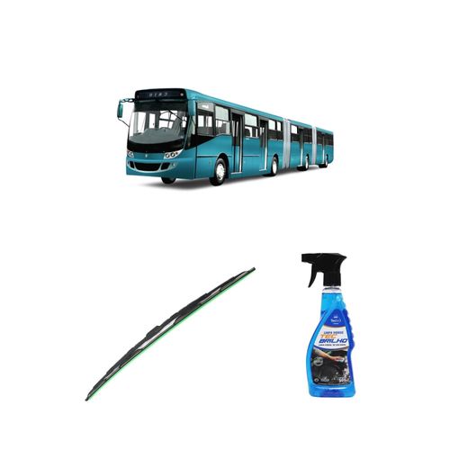 Kit Limpa Vidros Spray Tecbrilho 500mL Para-Brisa Tecbril + Palheta Totalclip Truck 28" Redux32 Caio Induscar Aritana de 1986 em diante