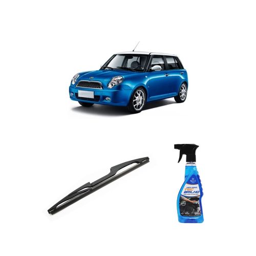 Kit Limpa Vidros Spray Tecbrilho 500mL Para-Brisa Tecbril + Palheta Totalclip Hybrid Traseira 12" Redux32 Lifan 320 de 2009 a 2012