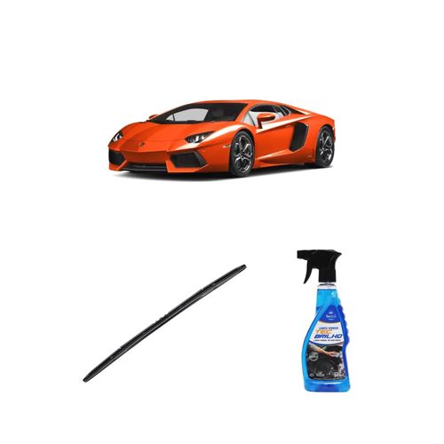 Kit Limpa Vidros Spray Tecbrilho 500mL Para-Brisa Tecbril + Palheta Totalclip Hybrid 26" Redux32 AVENTADOR de 2014 a 2022