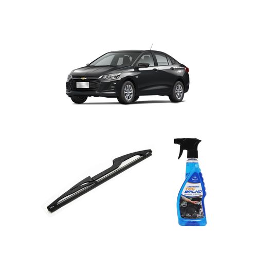 Kit Limpa Vidros Spray Tecbrilho 500mL Para-Brisa Tecbril + Palheta Totalclip Hybrid Traseira 11" Redux32 General Motors Onix Novo de 2020 em diante
