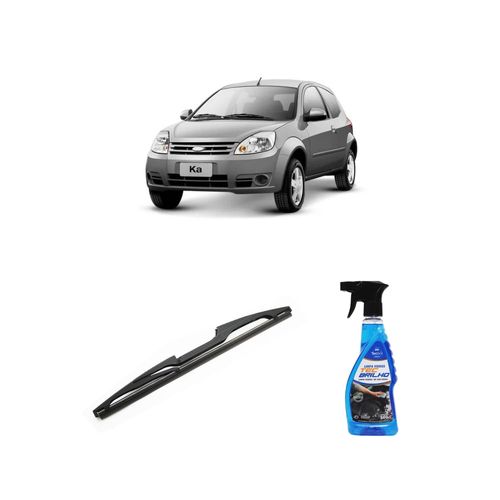 Kit Limpa Vidros Spray Tecbrilho 500mL Para-Brisa Tecbril + Palheta Totalclip Hybrid Traseira 12" Redux32 Ford KA de 2010 a 2013