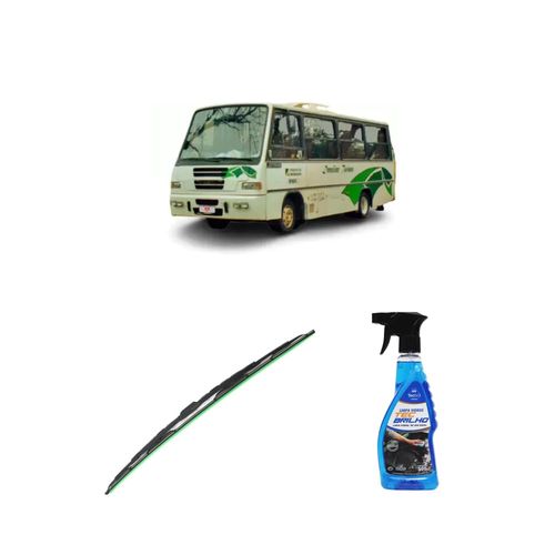 Kit Limpa Vidros Spray Tecbrilho 500mL Para-Brisa Tecbril + Palheta Totalclip Truck 28" Redux32 Jotave MICRO FREE WAY de 1995 em diante