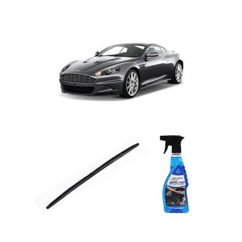 Kit Limpa Vidros Spray Tecbrilho 500mL Para-Brisa Tecbril + Palheta Totalclip Hybrid 26" Redux32 Aston Martin DBS VANTAGE de 2011 a 2012