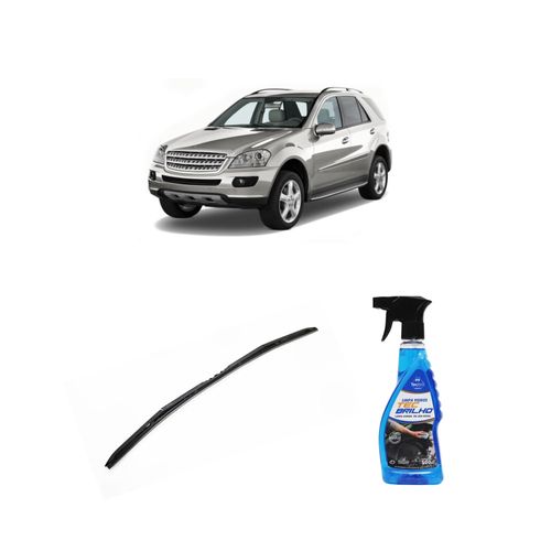 Kit Limpa Vidros Spray Tecbrilho 500mL Para-Brisa Tecbril + Palheta Totalclip Hybrid 28" Redux32 Mercedes Benz Classe M de 2006 a 2011
