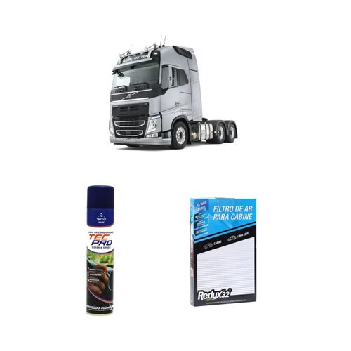 KIT FILTRO DE CABINE ARC306 + LIMPA AR CONDICIONADO VOLVO FH 2016 A 2021