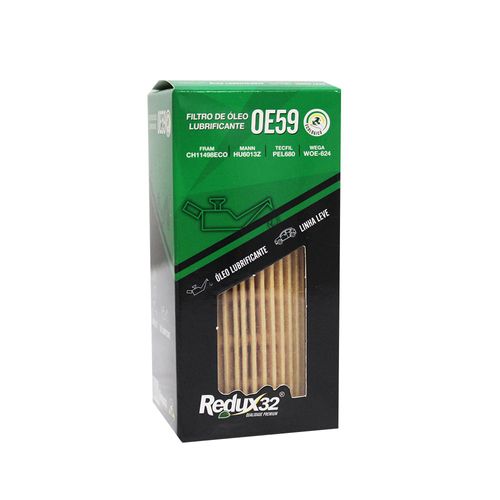 Filtro De Óleo Lubrificante Redux32 OE59 06L115562 – Pel 680