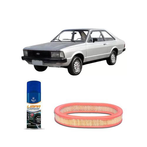 KIT FILTRO DE AR AR6084 TECFIL + LIMPA AR CONDICIONADO TECBRIL FORD BELINA DEL REY 1.6 8V 1986 A 1989