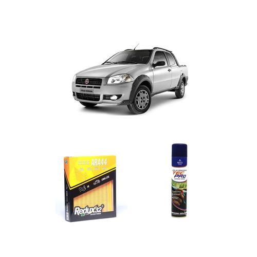 KIT FILTRO DE CABINE ARA44 + LIMPA AR CONDICIONADO STRADA 1.5 8V GASOLINA SPI DE 1998 A 2001