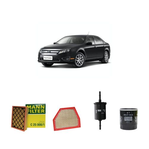 Kit filtros, ar-condicionado, ar do motor, combustível e óleo lubrificante MANN - Fusion 2.0 Gasolina EcoBoost 2018