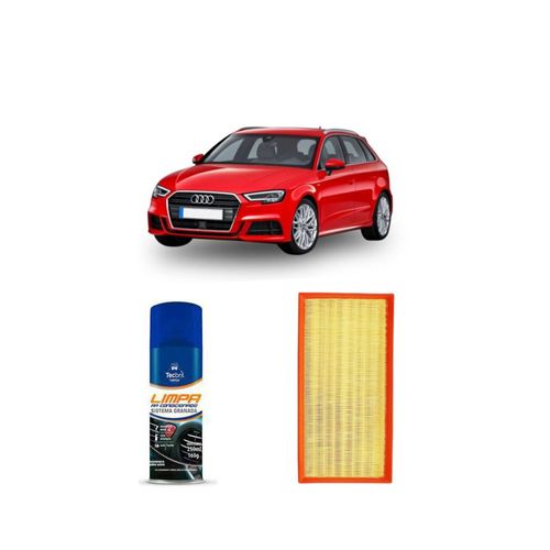 KIT FILTRO DE AR ARL6093 TECFIL + LIMPA AR CONDICIONADO TECBRIL AUDI S3 1.8 1999 A 2003