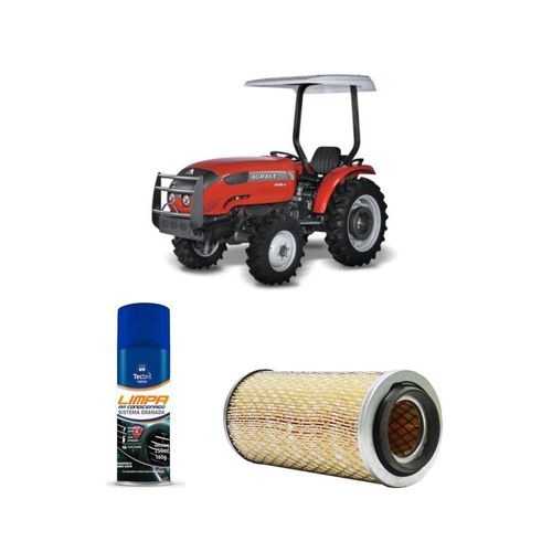 KIT FILTRO DE AR AR2867 TECFIL + LIMPA AR CONDICIONADO TECBRIL AGRALE 4230 1996 EM  DIANTE