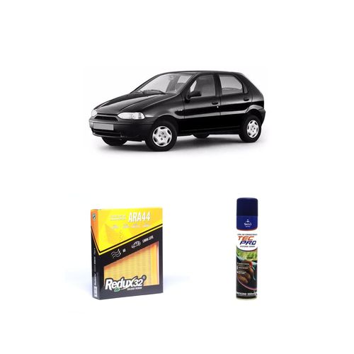 KIT FILTRO DE CABINE ARA44 + LIMPA AR CONDICIONADO PALIO 1.0 8V ÁLCOOL/GASOLINA EL / ELX / EX DE 1996 A 2002