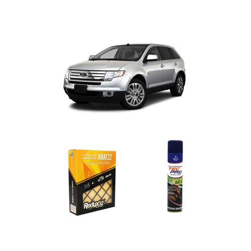 KIT FILTRO DE AR ARA122 + LIMPA AR CONDICIONADO EDGE 3.5 GASOLINA V6 DURATEC DE 2008 A 2012