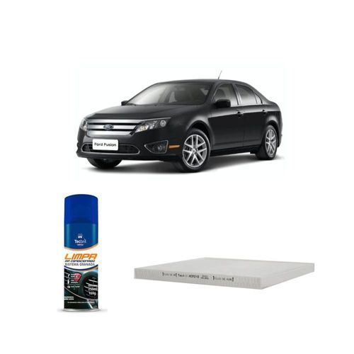 Kit Filtro De Cabine Acp210 Tecfil + Limpa Ar Condicionado Tecbril Ford Fusion 2.7 24v 2019 Em Diante