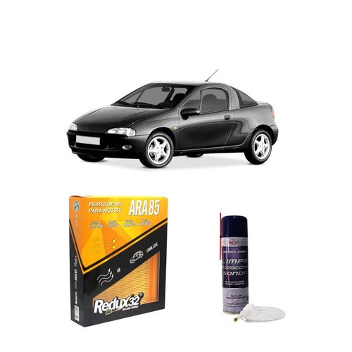 KIT FILTRO DE AR ARA85 + LIMPA AR CONDICIONADO TIGRA 1.6 16V GASOLINA COUPÊ DE 1998 A 1999