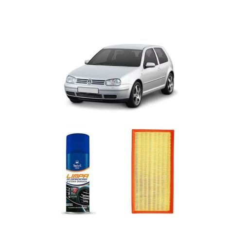KIT FILTRO DE AR ARL6093 TECFIL + LIMPA AR CONDICIONADO TECBRIL VOLKSWAGEN GOLF 2.0 8V 2007 A 2014