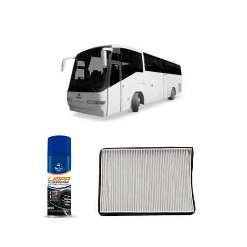 Kit Filtro De Cabine Acp370 Tecfil + Limpa Ar Condicionado Tecbril Scania K113cl Ar 1988 A 1991