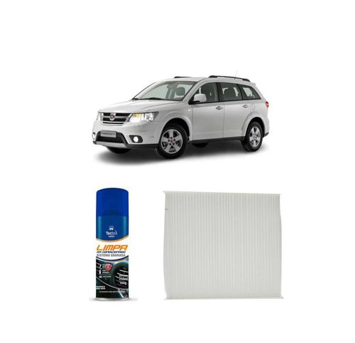 Kit Filtro De Cabine Acp106 Tecfil + Limpa Ar Condicionado Tecbril Fiat Freemont 2.4 16 V 2010 A 2015