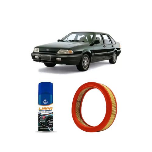 KIT FILTRO DE AR AR9620 TECFIL + LIMPA AR CONDICIONADO TECBRIL FORD VERSAILLES 1.8 8V 1991 A 1996
