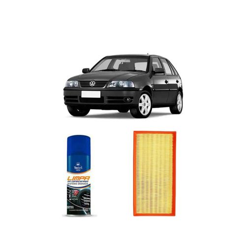 KIT FILTRO DE AR ARL6093 TECFIL + LIMPA AR CONDICIONADO TECBRIL VOLKSWAGEN GOL 2.0 16V 2000